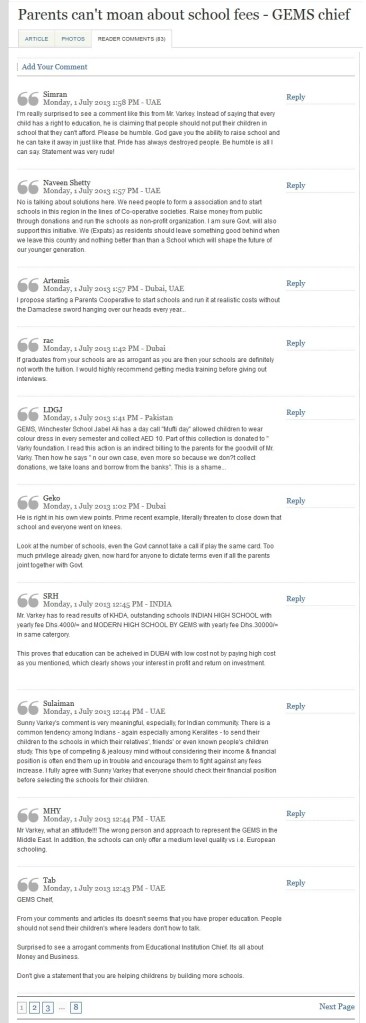 Where did the comments go? Only ITP and GEMS will know!