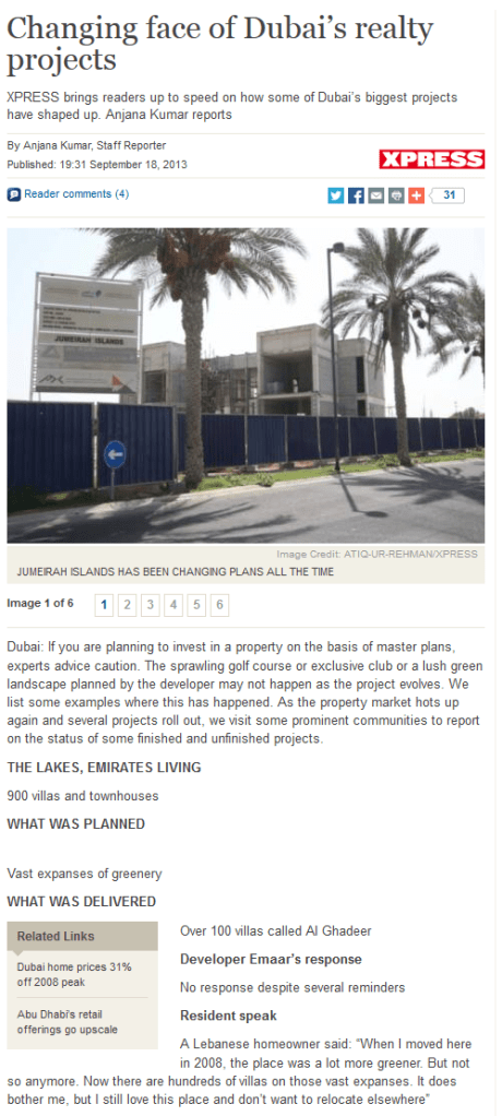 XPRESS regularly focuses on stories that engage the community including this piece on how developers have not kept their word on project developments