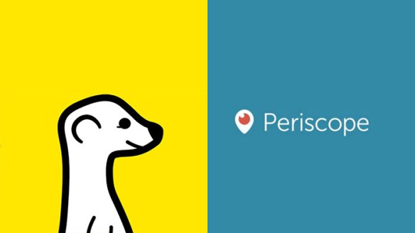 Are you going to make the most of live-streaming services such as Meerkat (left) or Periscope to better communicate your story?