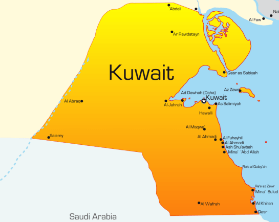 kuwait map